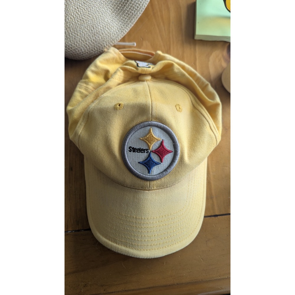 Vintage Pittsburgh Steelers Yellow‎ NFL Hat Cap Embroidered